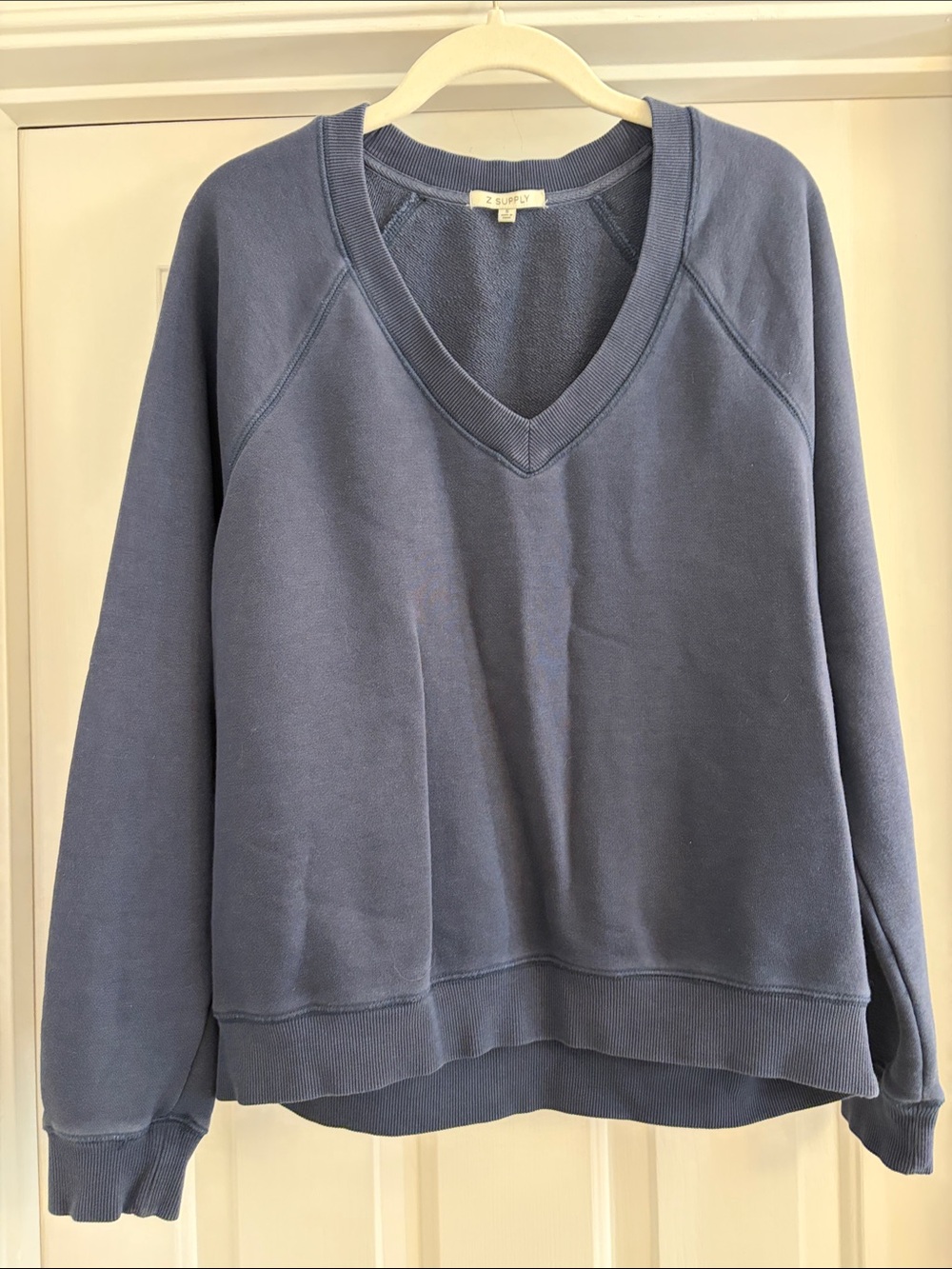 Z Supply Dusty Blue V-Neck Pullover
